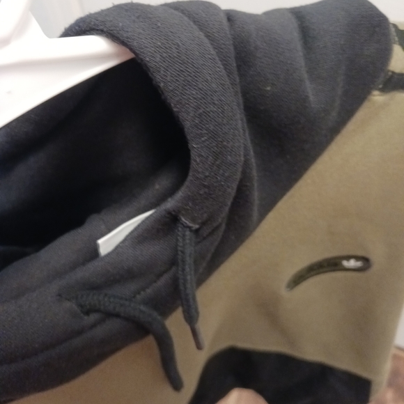 Adidas Mens Sprt Pullover Hoodie    Olive/Black Size Medium - Picture 10 of 11